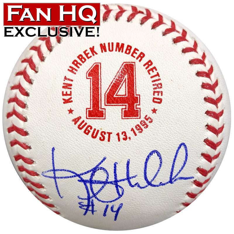 Kent Hrbek Autographed Fan HQ Exclusive Number Retired Baseball Minnesota Twins