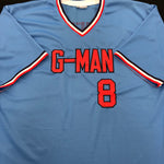 Gary Gaetti Autographed G-Man Retro Nickname Custom Jersey