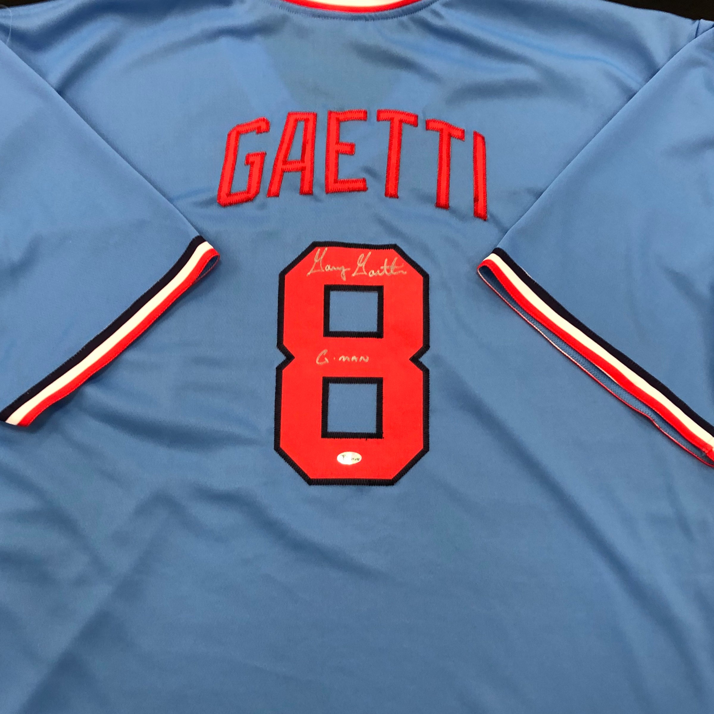 Gary Gaetti Autographed G-Man Retro Nickname Custom Jersey – Fan HQ