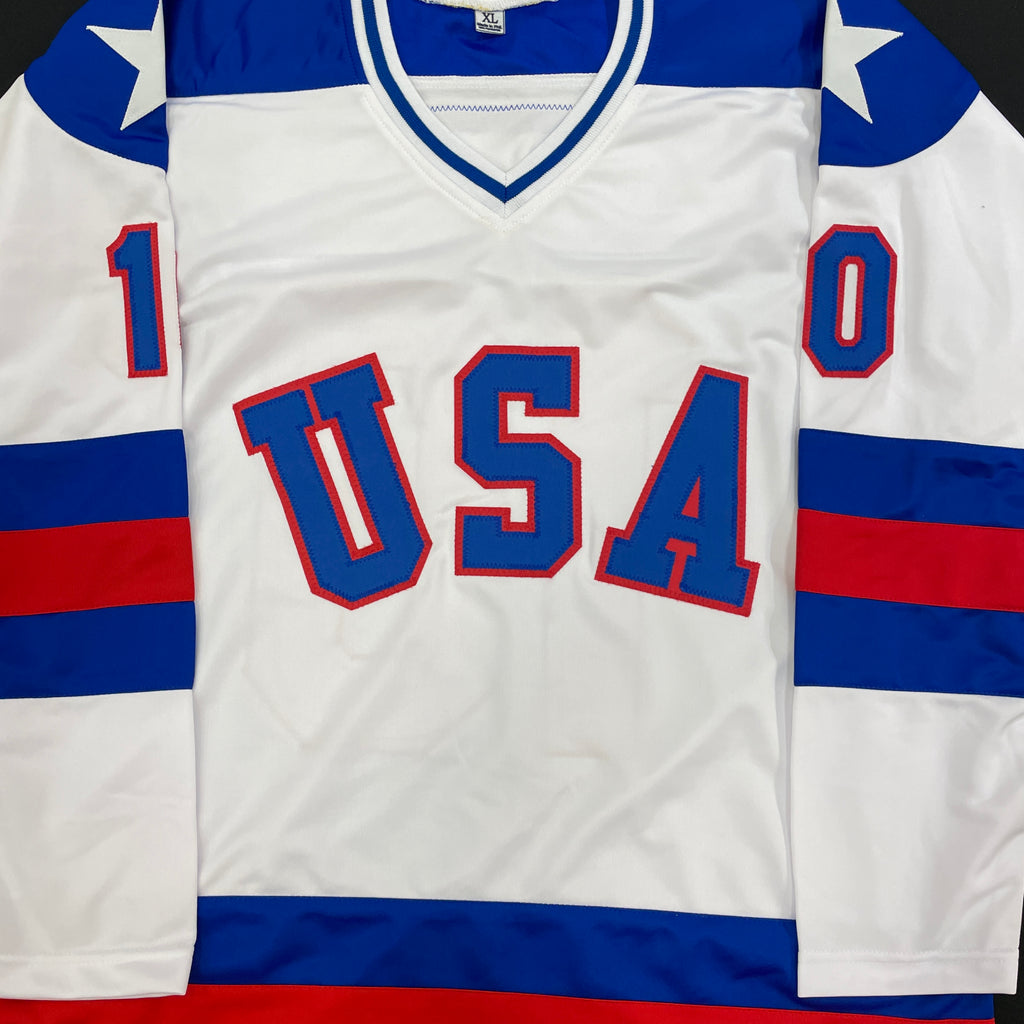 Vintage 80's 1988 Team USA Olympic Hockey Team CCM Jersey 