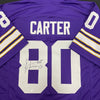 Cris Carter Autographed Purple Pro-Style Jersey w/ HOF 13 Inscription