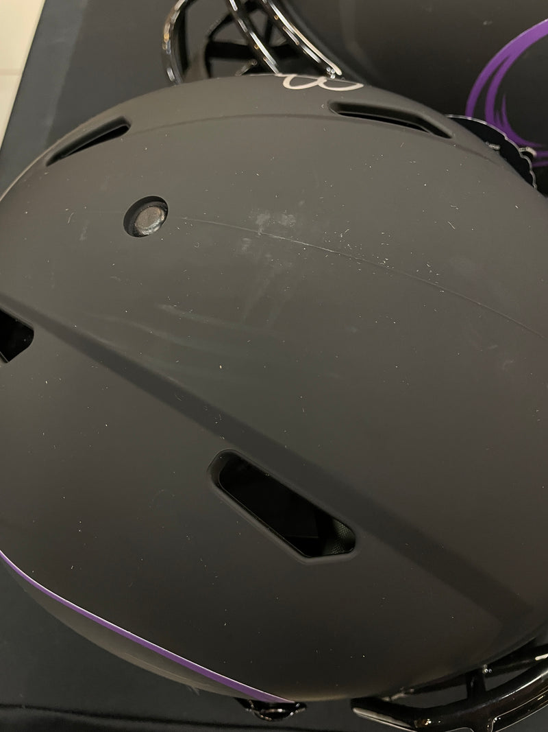 Justin Jefferson Autographed Vikings Eclipse Full-Size Authentic Helmet