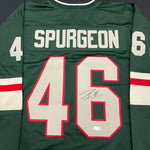 Jared Spurgeon Autographed Pro-Style Jersey