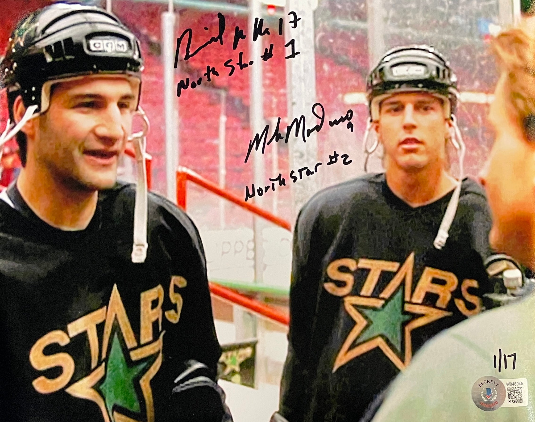 MIKE MODANO AUTOGRAPHED HAND SIGNED DALLAS STARS JERSEY