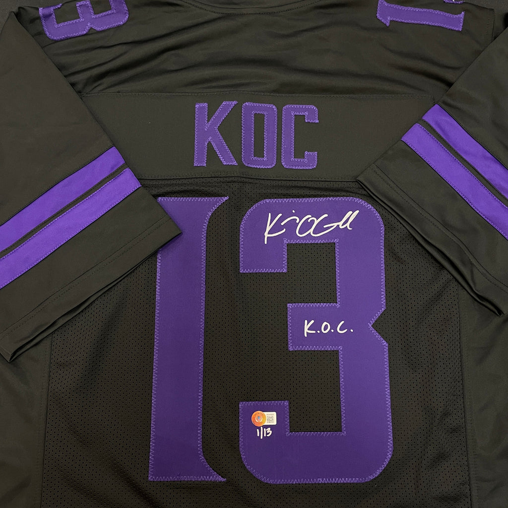 Kevin O'Connell Autographed Fan HQ Exclusive Blackout Nickname Jersey w/ K.O.C. Inscription (Numbered Edition) Autographs FanHQ Number 1/13  