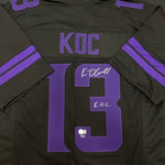 Kevin O'Connell Autographed Fan HQ Exclusive Blackout Nickname Jersey w/ K.O.C. Inscription (Numbered Edition)