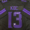 Kevin O'Connell Autographed Fan HQ Exclusive Blackout Nickname Jersey w/ K.O.C. Inscription (Numbered Edition)