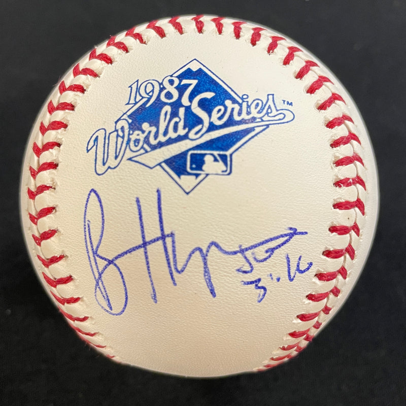 Oops! Brian Harper Autographed 1987 World Series Baseball Autographs Fan HQ   