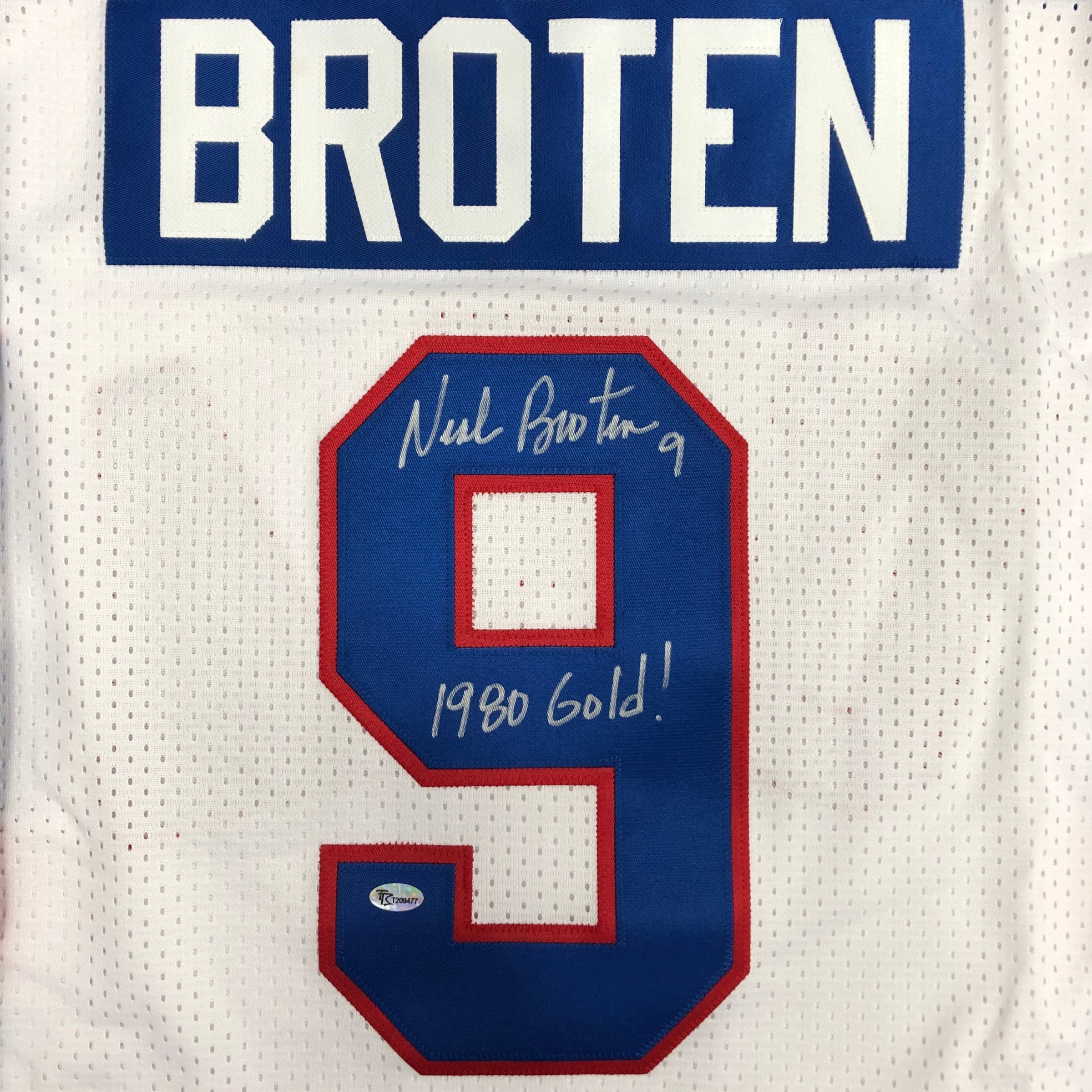 Neal Broten Team USA Autographed Hockey Jersey White (JSA) — RSA