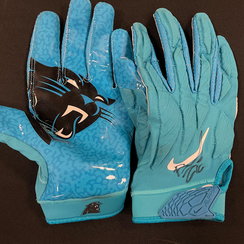 Brandon Zylstra Worn Gloves Autographs FanHQ Blue 1  