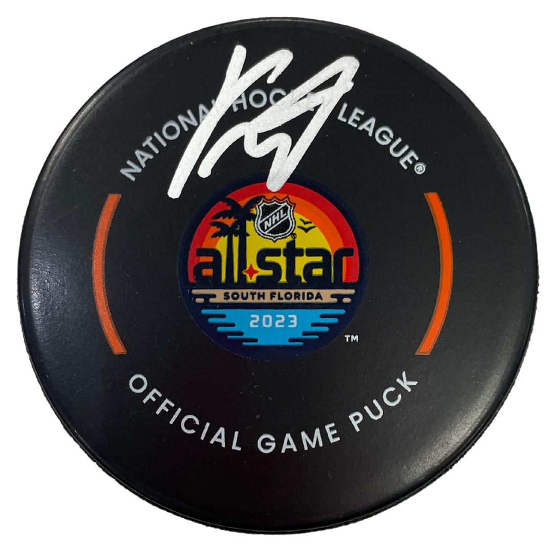 Kirill Kaprizov Autographed 2023 NHL All Star Official Game Puck