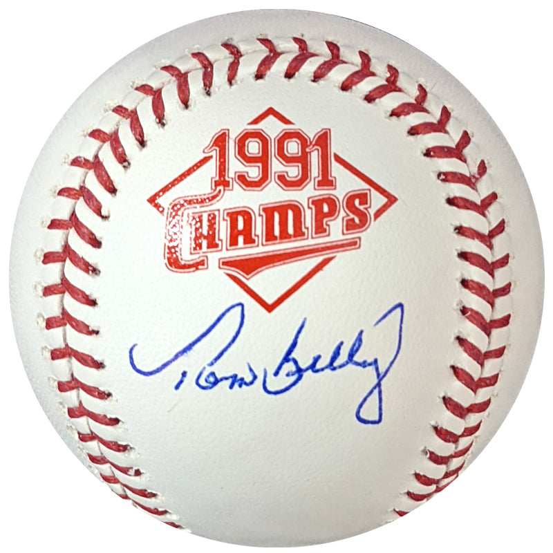 Tom Kelly Autographed Fan HQ Exclusive 1991 Champs Baseball Minnesota Twins