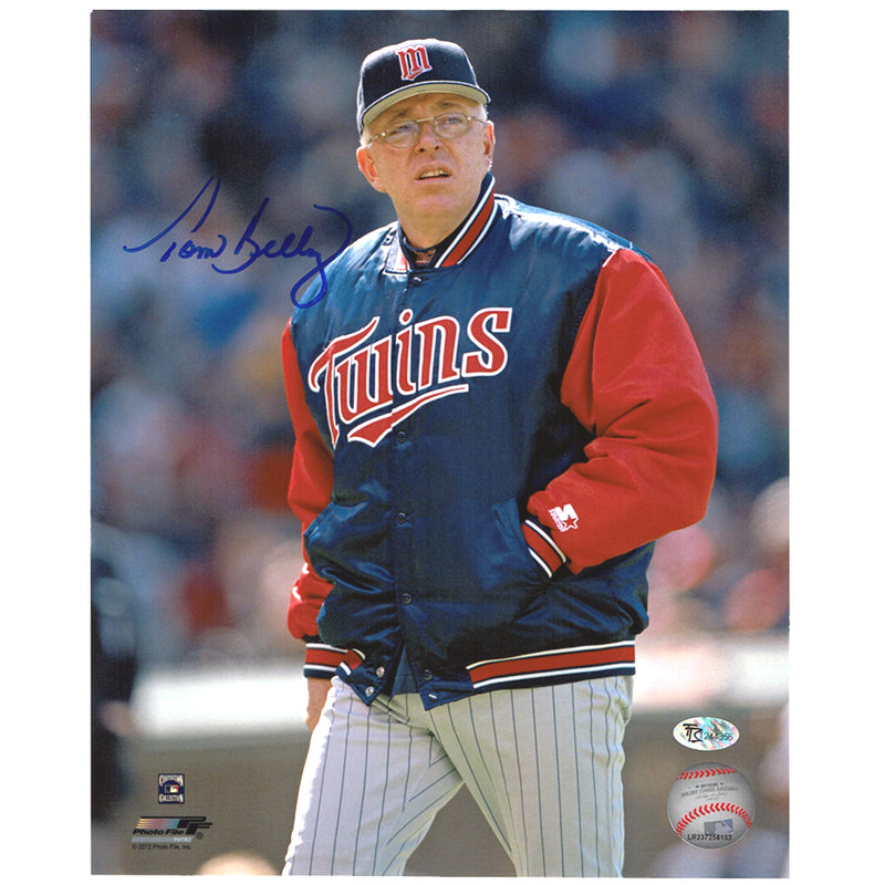 Tom Kelly Autographed Minnesota Twins 8x10 Photo Jacket