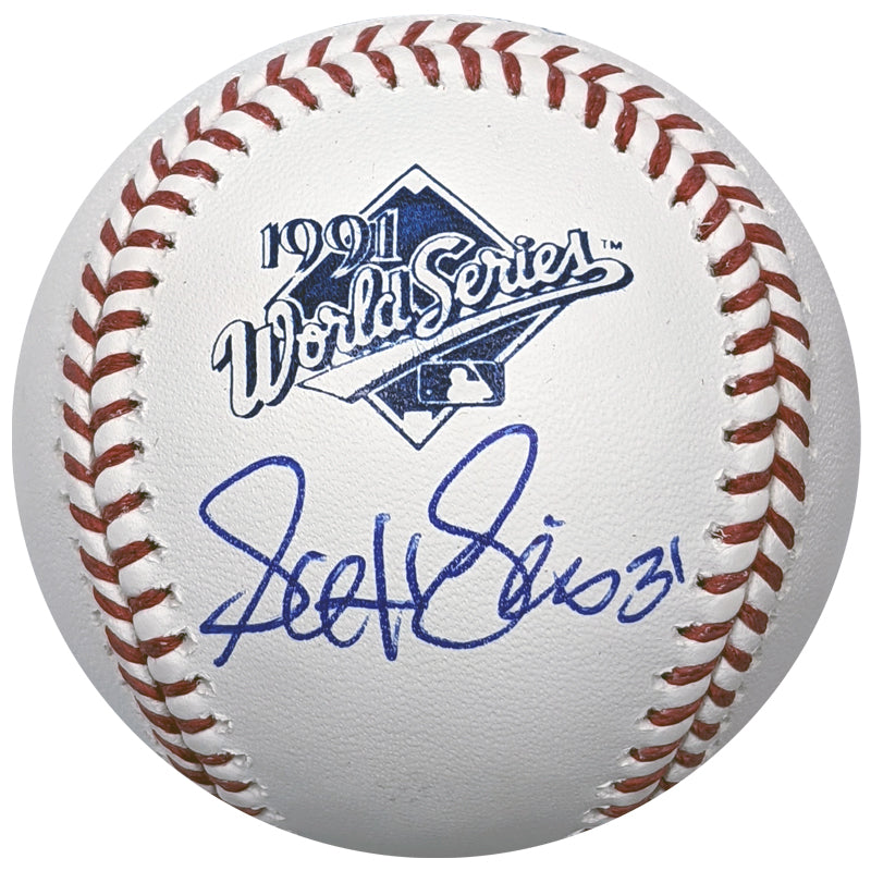 Scott Leius Autographed 1991 World Series Baseball Minnesota Twins