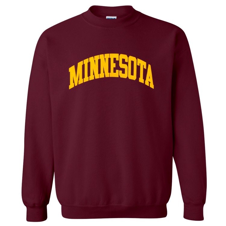 Minnesota Maroon Pullover Crewneck Sweatshirts Fan HQ   