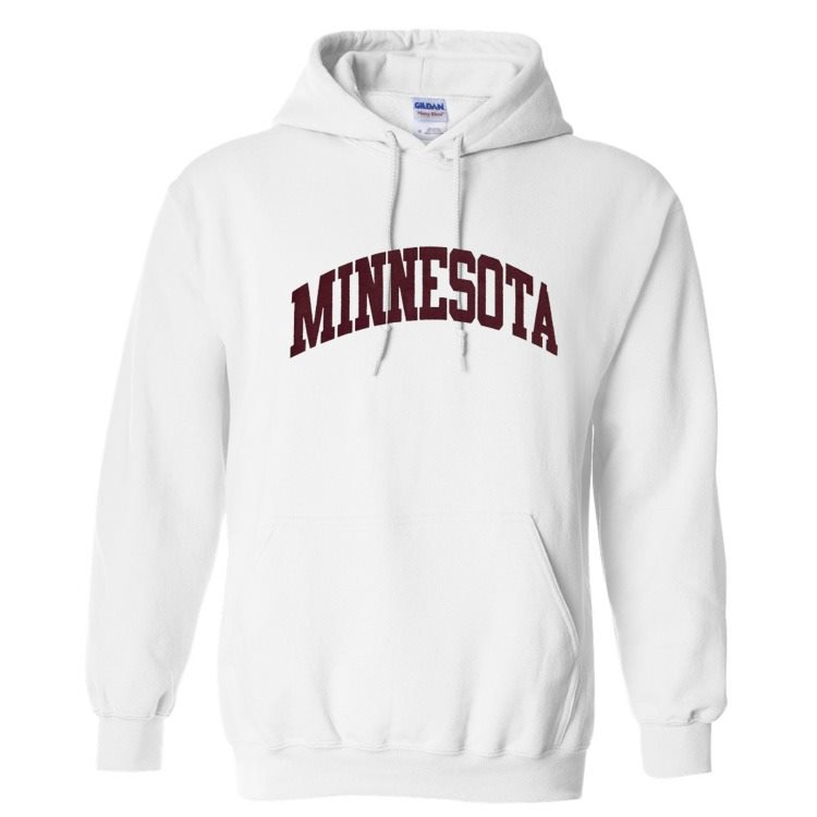 Minnesota White Pullover Hoodie Sweatshirts Fan HQ   