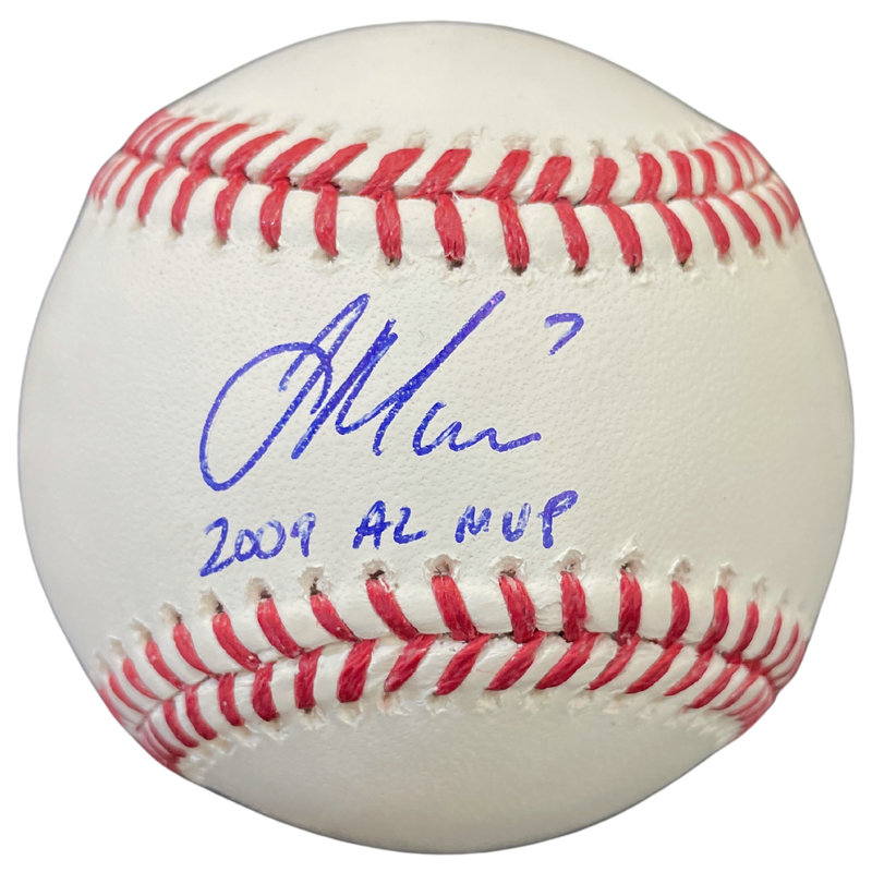Joe Mauer Autographed Rawlings OMLB Baseball w/2009 AL MVP