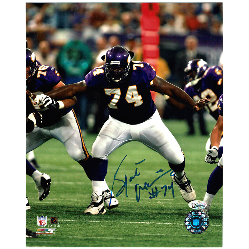 Bryant McKinnie Autographed Minnesota Vikings 8x10 Photo