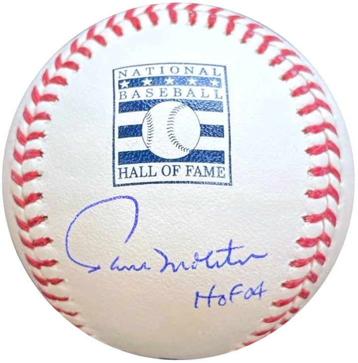 Paul Molitor Autographed Rawlings Hall of Fame OMLB Baseball Minnesota Twins Brewers
