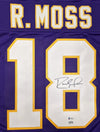 Randy Moss Autographed #18 Rookie Training Camp Purple Pro-Style Jersey (Standard Number)