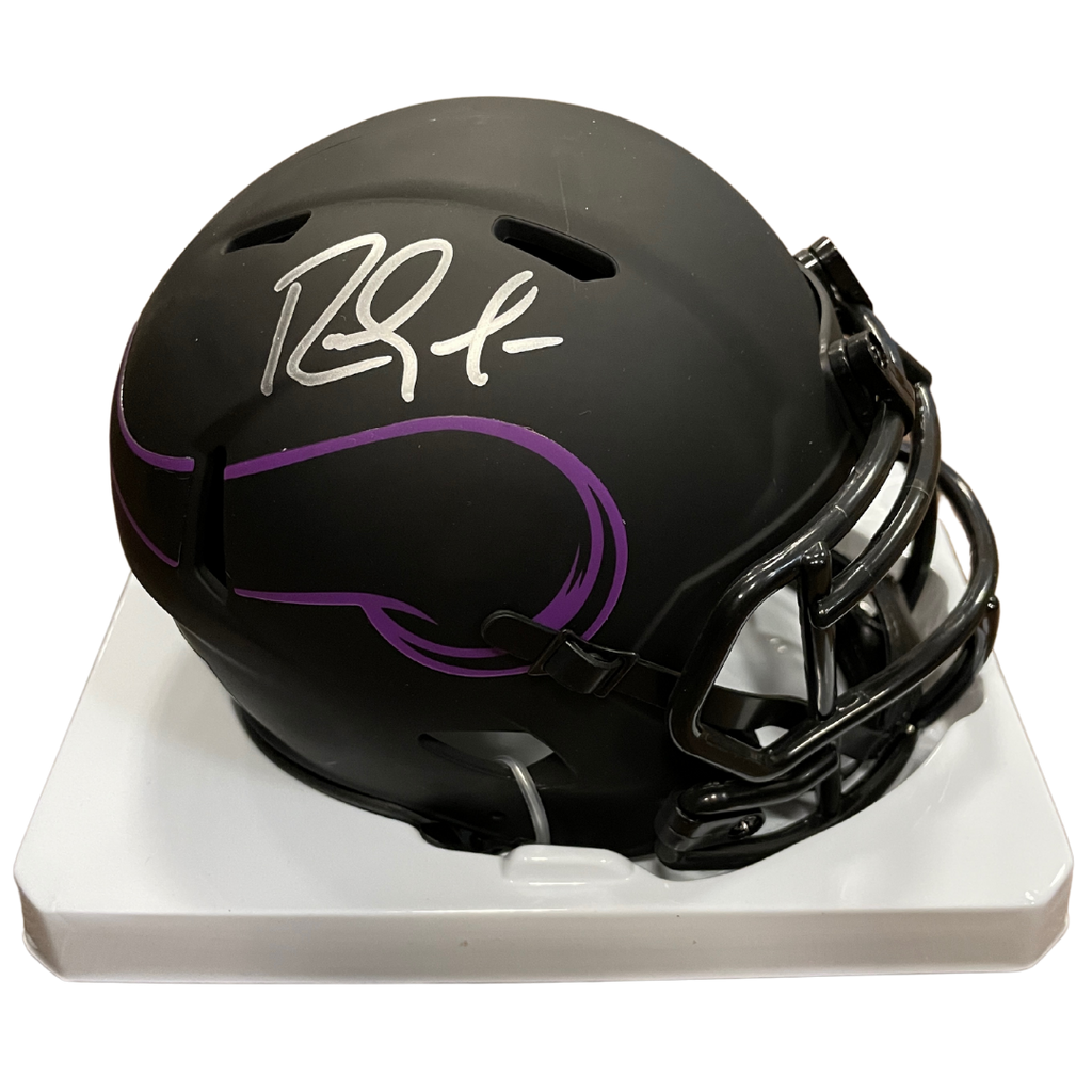 Randy Moss Autographed Minnesota Vikings Eclipse Mini Helmet Autographs Fan HQ   