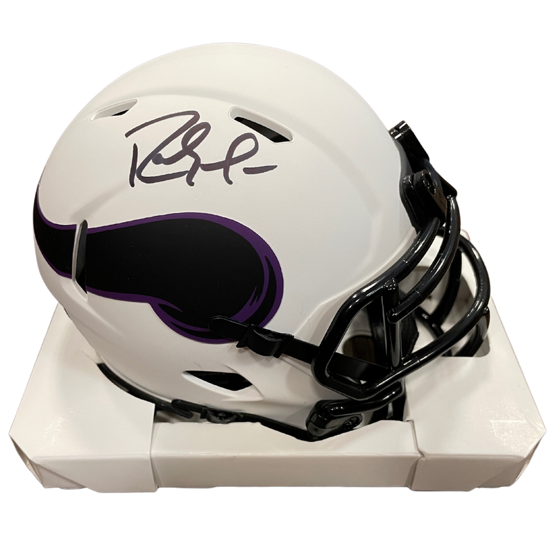 Randy Moss Autographed Minnesota Vikings Lunar Eclipse Mini Helmet