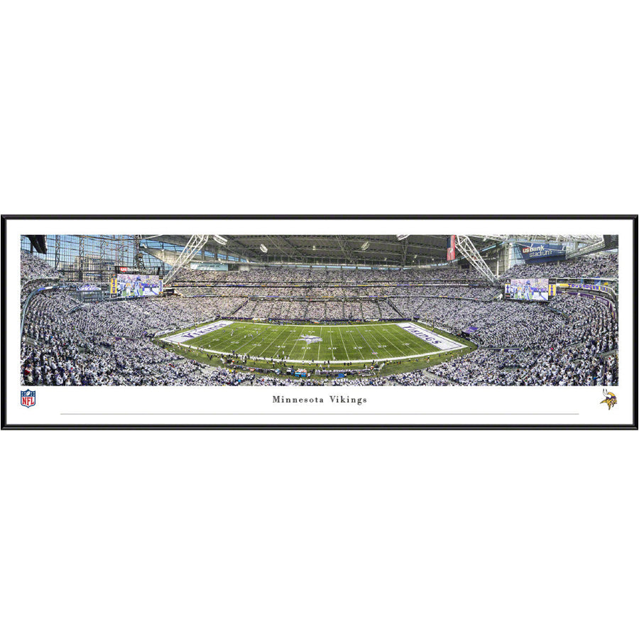Minnesota Vikings White Out Game at US Bank Stadium Panoramic Poster -  the Stadium Shoppe