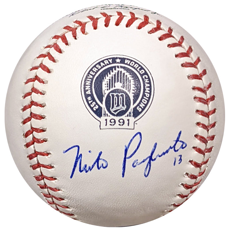Mike Pagliarulo Autographed 1991 World Champions 25th Anniversary Baseball Minnesota Twins Autographs Fan HQ   