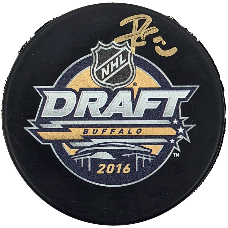 Rem Pitlick Autographed 2016 NHL Draft Puck