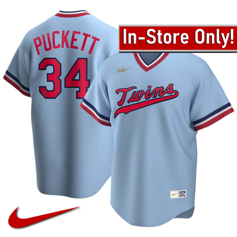 AVAILABLE IN-STORE ONLY! Kirby Puckett Minnesota Twins Nike Cooperstown Collection Replica Jersey