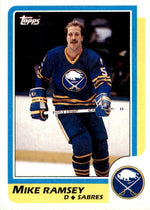 PRE-ORDER: Mike Ramsey Autographed Hockey Card (Various To Choose From) Autographs FanHQ 1986-87 Topps