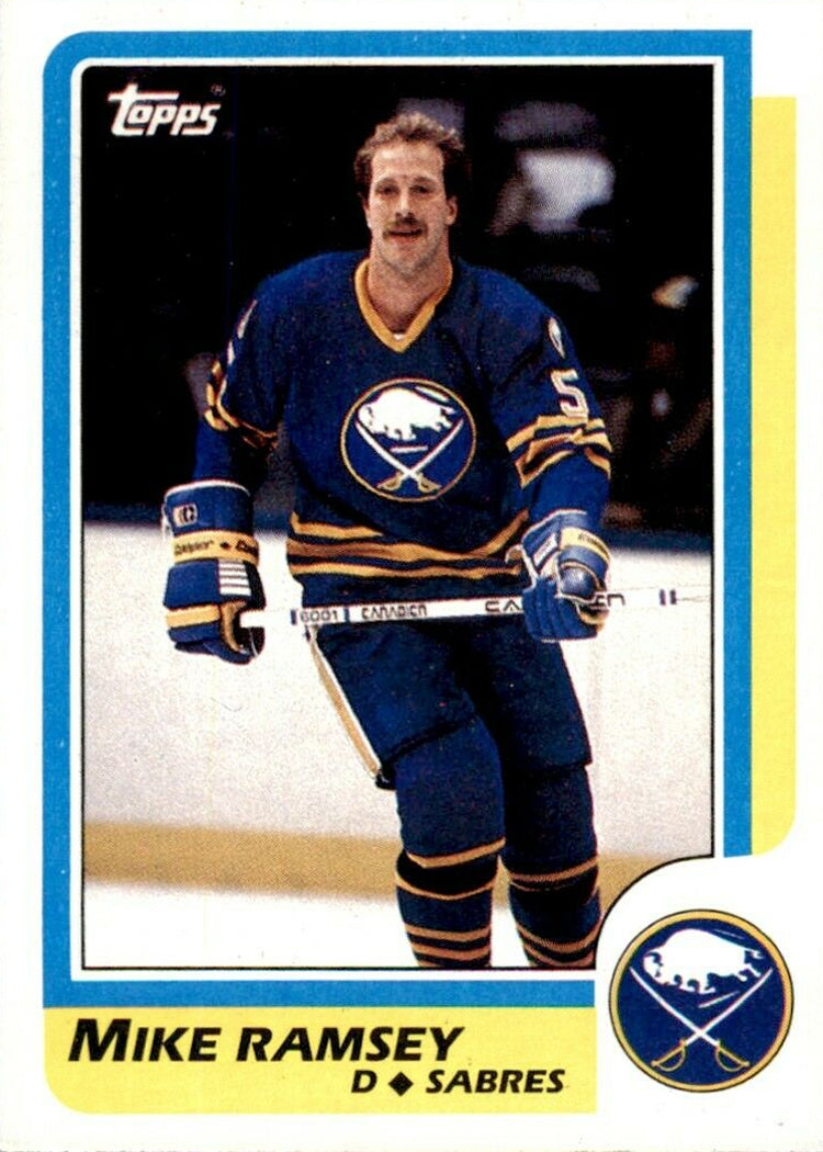 PRE-ORDER: Mike Ramsey Autographed Hockey Card (Various To Choose From) Autographs FanHQ 1986-87 Topps