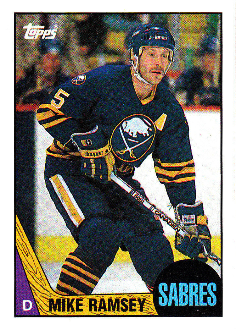 PRE-ORDER: Mike Ramsey Autographed Hockey Card (Various To Choose From) Autographs FanHQ 1987-88 Topps
