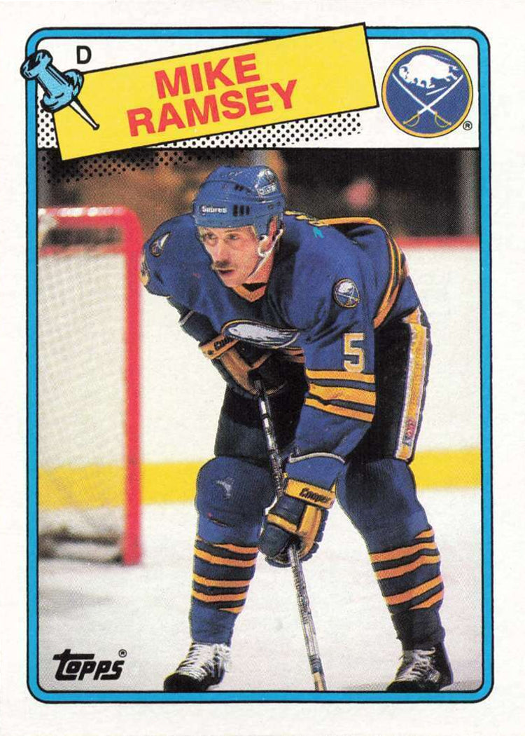 PRE-ORDER: Mike Ramsey Autographed Hockey Card (Various To Choose From) Autographs FanHQ 1988-89 Topps