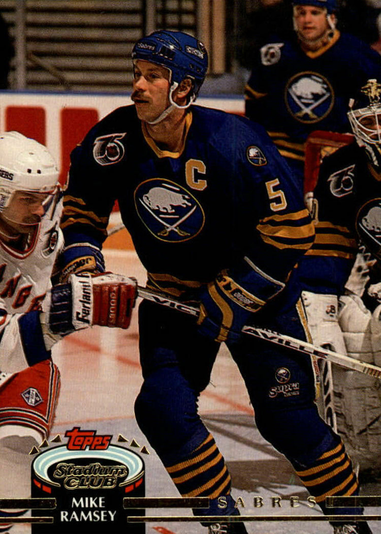 PRE-ORDER: Mike Ramsey Autographed Hockey Card (Various To Choose From) Autographs FanHQ 1992-93 Stadium Club