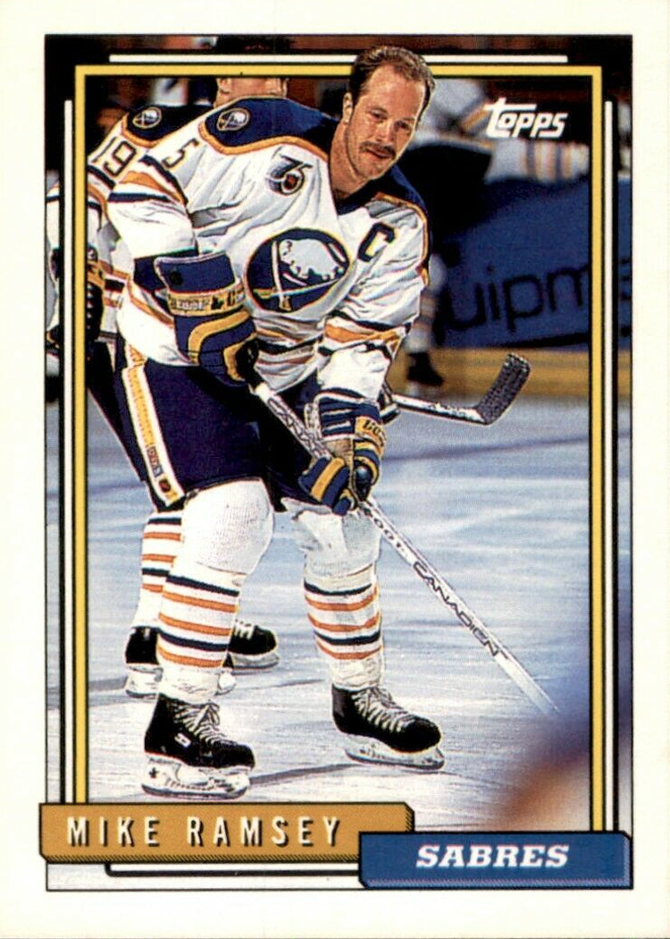PRE-ORDER: Mike Ramsey Autographed Hockey Card (Various To Choose From) Autographs FanHQ 1992-93 Topps