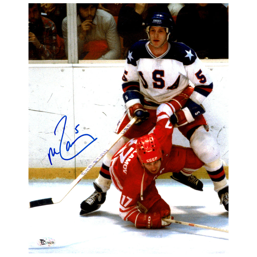 Mike Eruzione Autographed Miracle On Ice Puck – Fan HQ