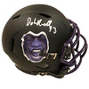 John Randle Autographed Custom SotaStick Art Blackout Mini Helmet (Standard Number)