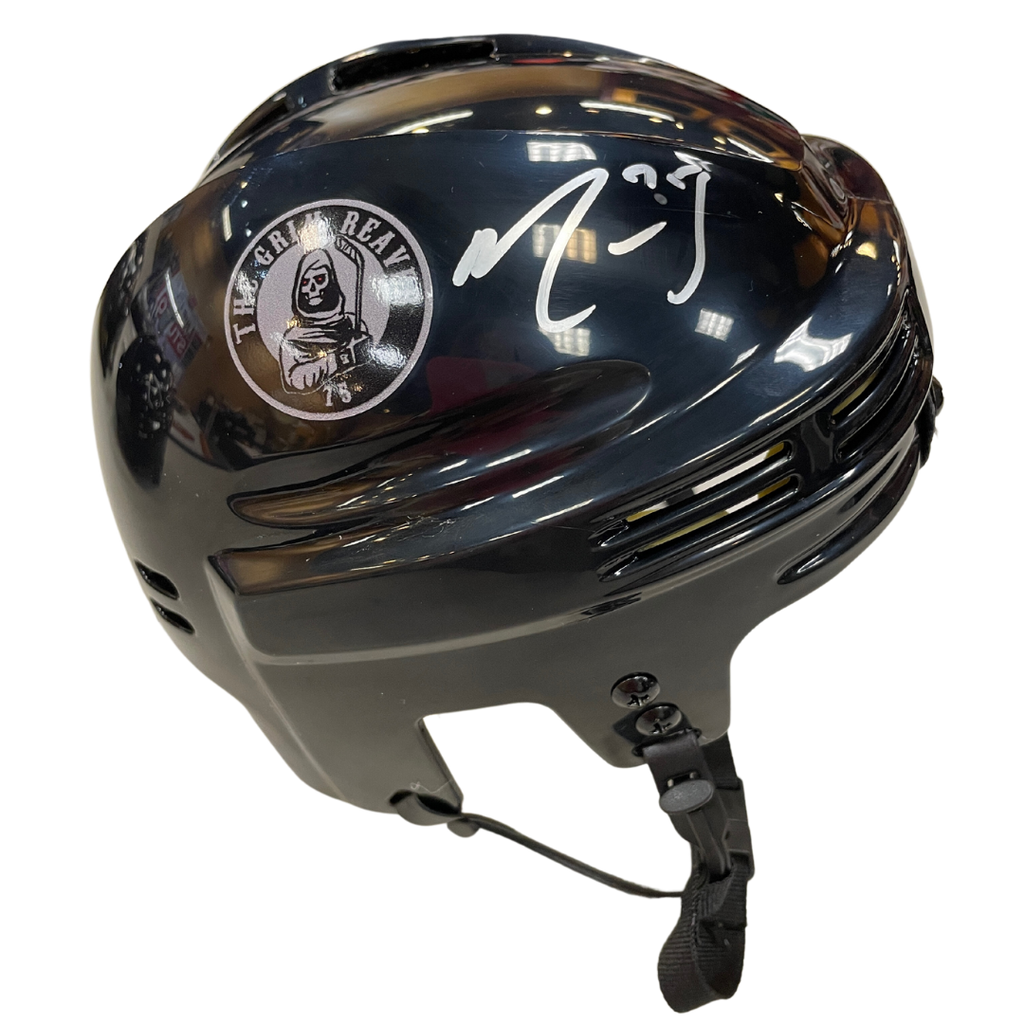 Ryan Reaves Autographed Fan HQ Exclusive SotaStick Art Mini Helmet (Numbered Edition) Autographs FanHQ Standard Number (2-12)  