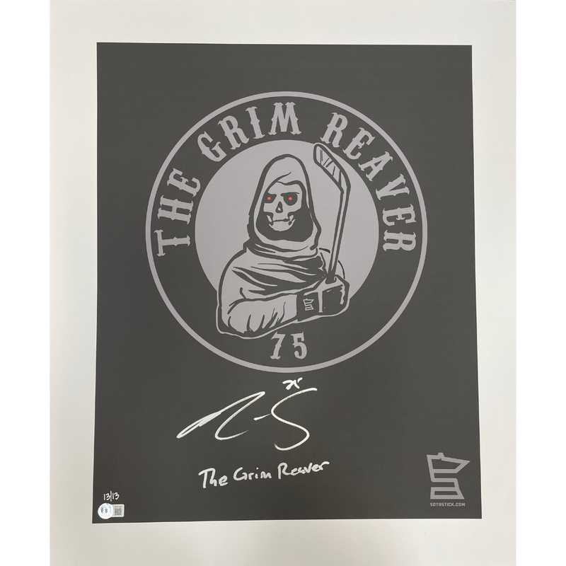 Ryan Reaves Autographed SotaStick Art 20x24 Print (Numbered Edition)