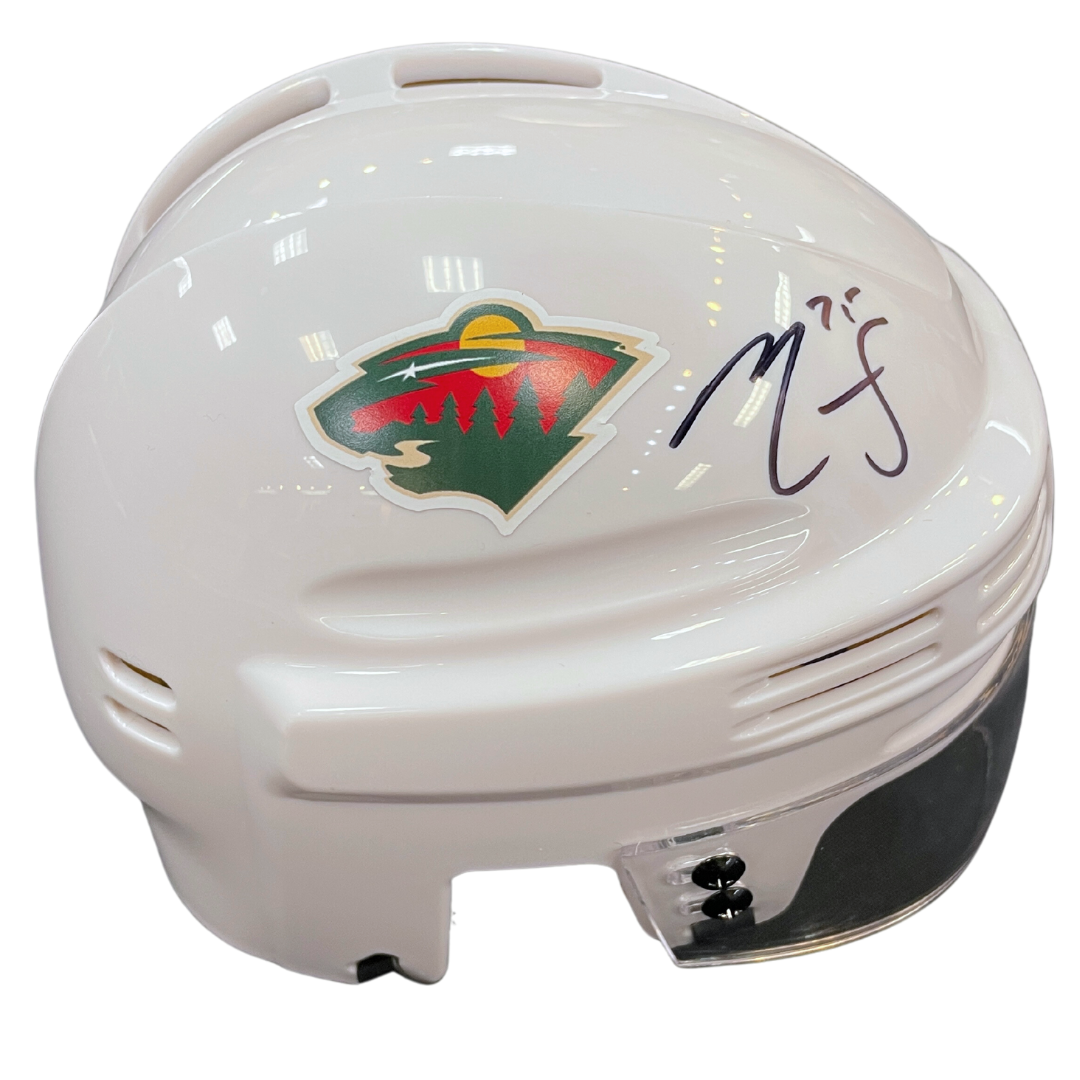 Ryan Reaves Autographed Minnesota Wild Mini Helmet Fan HQ
