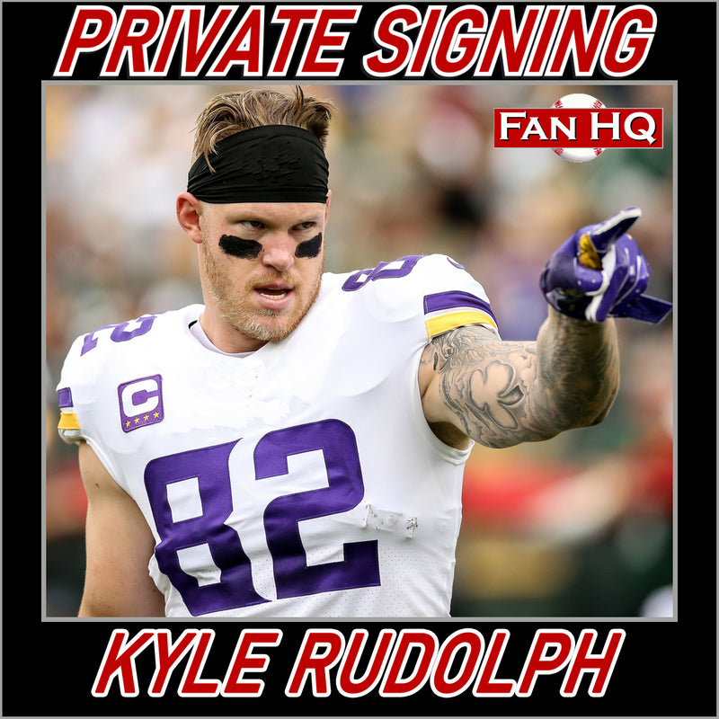 Kyle Rudolph Private Signing Autograph (Your Item)