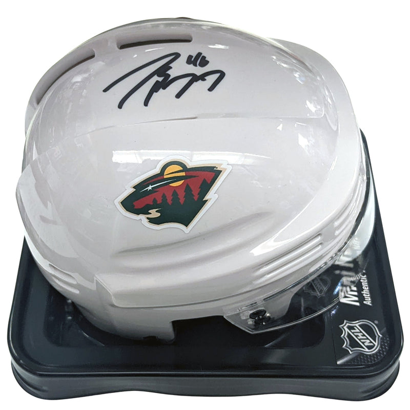Jared Spurgeon Autographed Minnesota Wild Mini Helmet