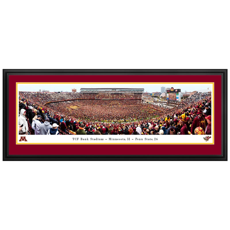 Minnesota Golden Gophers TCF Bank Stadium Storming the Field Panoramic Picture (In-Store Pickup)