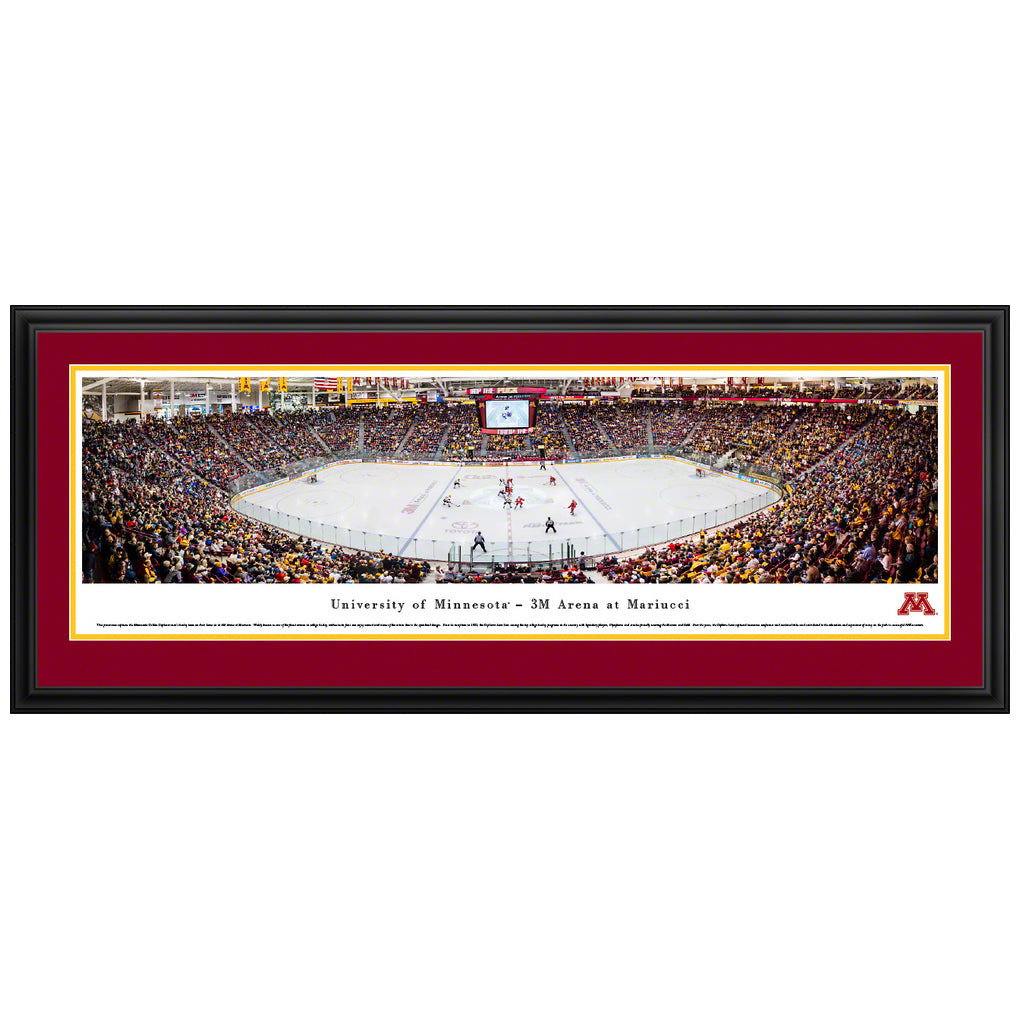 Minnesota Golden Gophers Hockey Mariucci Arena Panoramic Picture (In-Store Pickup) Collectibles Blakeway Deluxe Frame  