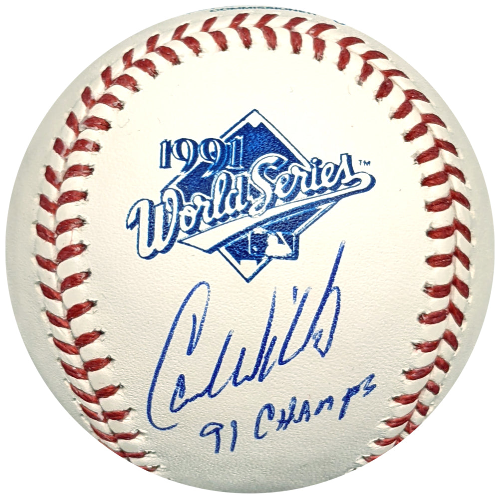 Carl Willis Autographed and Inscribed 1991 World Series Baseball Minnesota Twins Autographs Fan HQ   