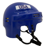 Neal Broten Autographed Royal Blue Mini Helmet "USA!" (#1/9)