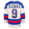 Neal Broten Autographed 1980 USA Olympic Replica Jersey w/ 1980 Gold! Inscription