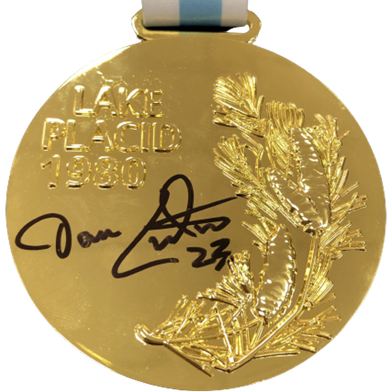 Dave Christian Autographed Replica 1980 Gold Medal