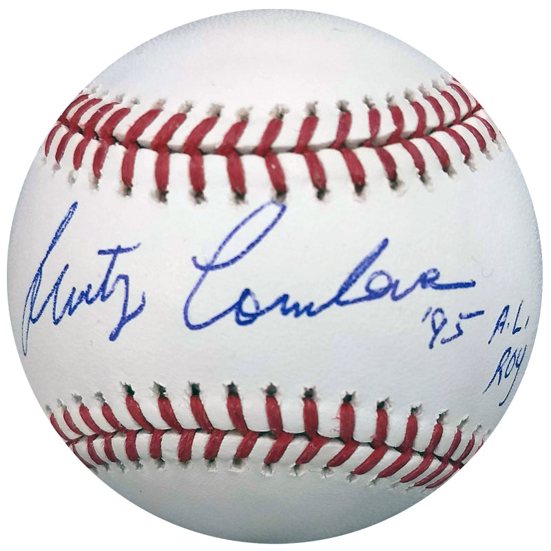 Marty Cordova Autographed Rawlings OMLB Baseball w/ 1995 AL ROY Inscription Minnesota Twins Autographs Fan HQ   
